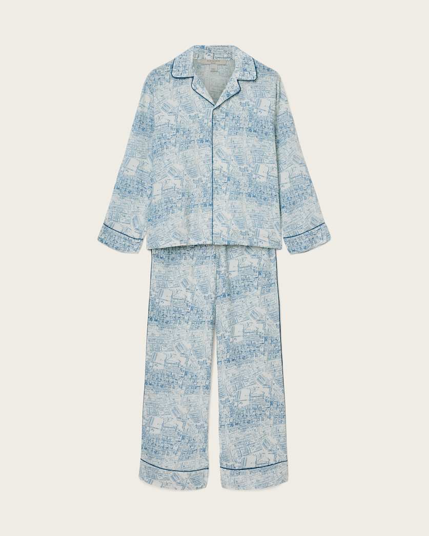 AllSaints Maude Pyjama Set Women's Map Blue Women's