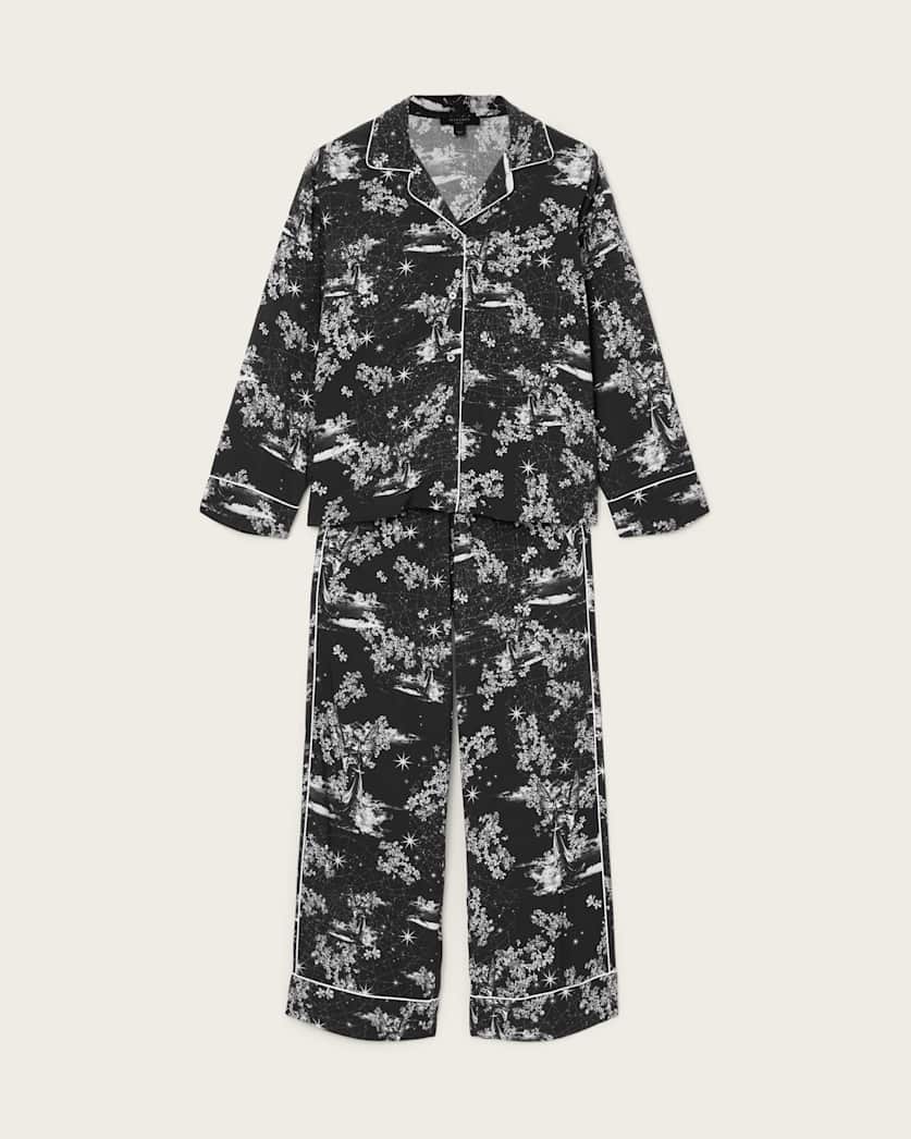 AllSaints Maude Pyjama Set Women's Maria Black Women's