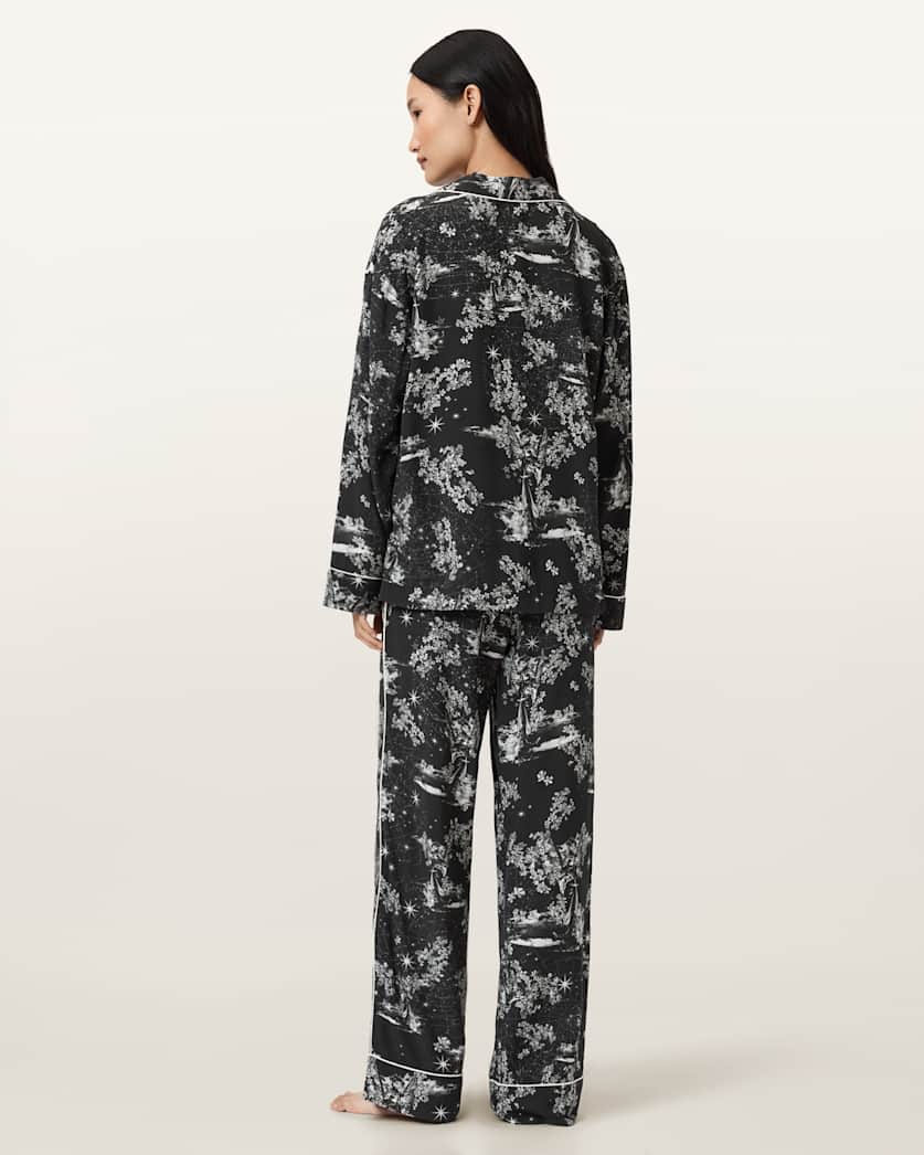 AllSaints Maude Pyjama Set Women's Maria Black Women's