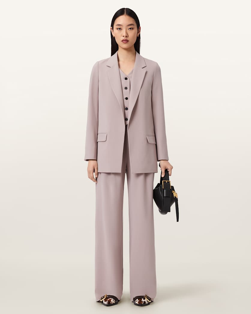 AllSaints Aleida Lightweight Tri Blazer Women's Haze Green Women's