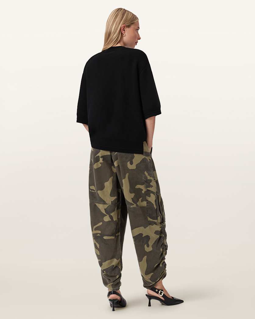 AllSaints Kaye Tencel Pants Women's Camo Green Women's
