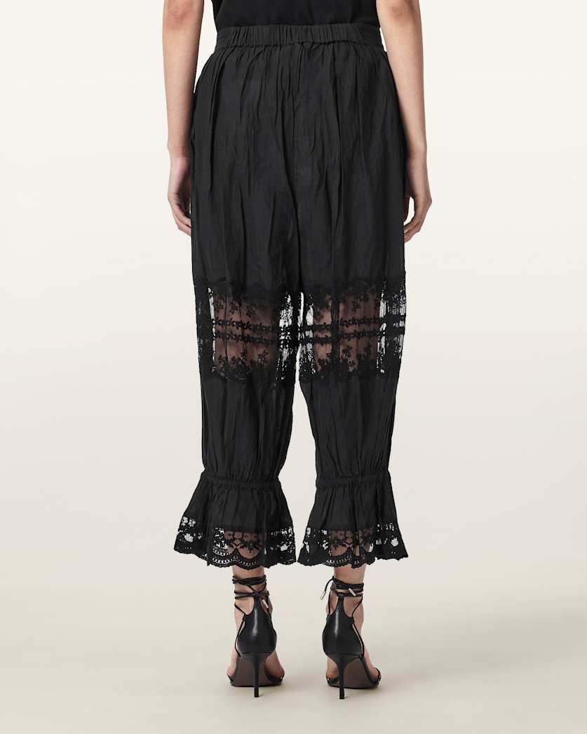 AllSaints Solene Cropped Lace Pants Women's White Women's