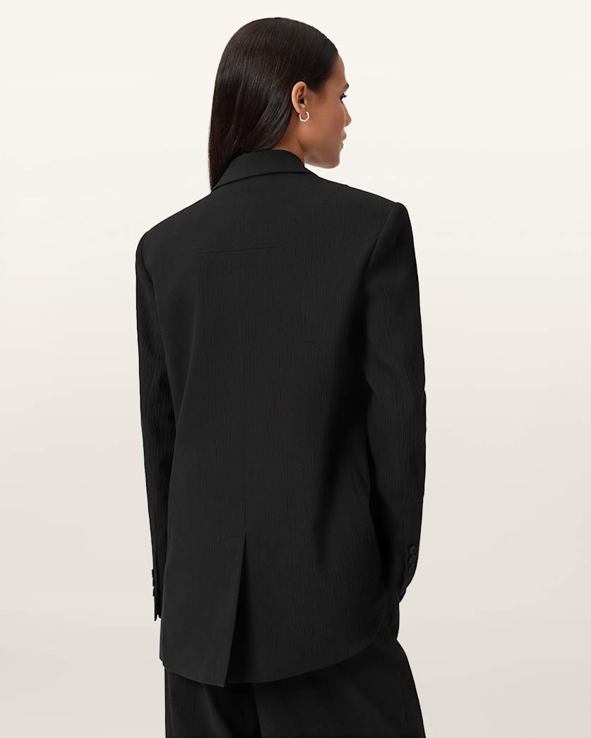 AllSaints Essen Single Breasted Blazer Women's Black Women's