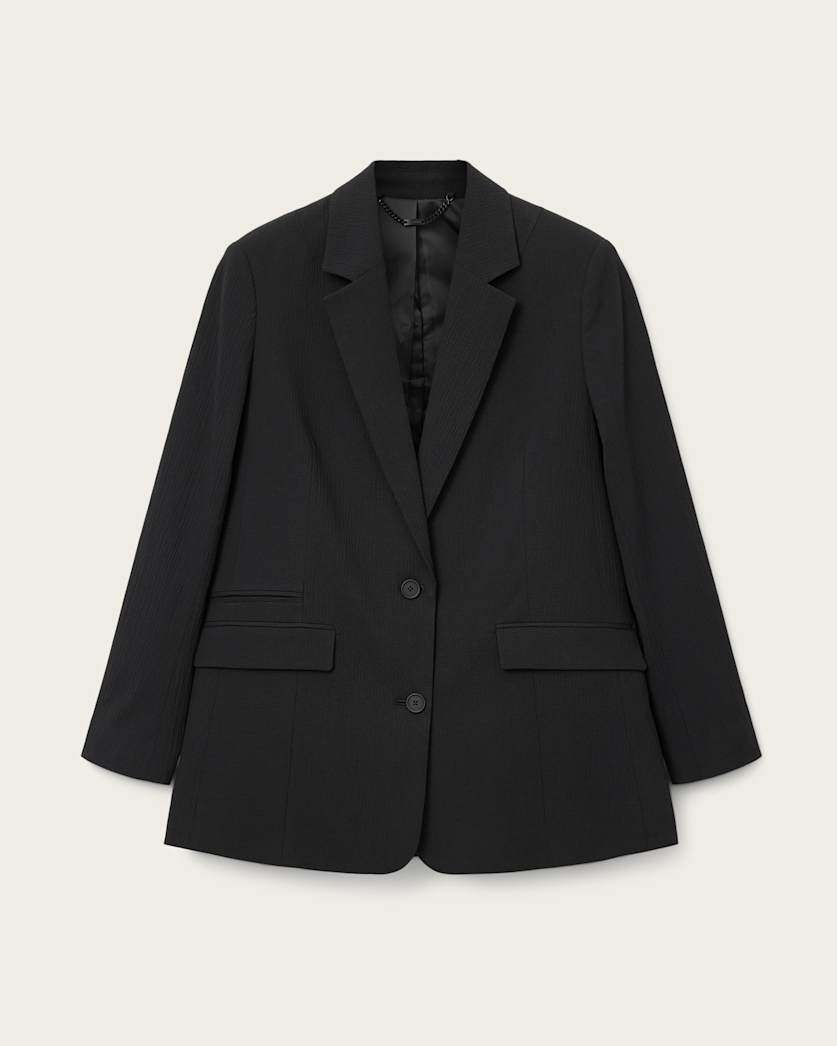 AllSaints Essen Single Breasted Blazer Women's Black Women's