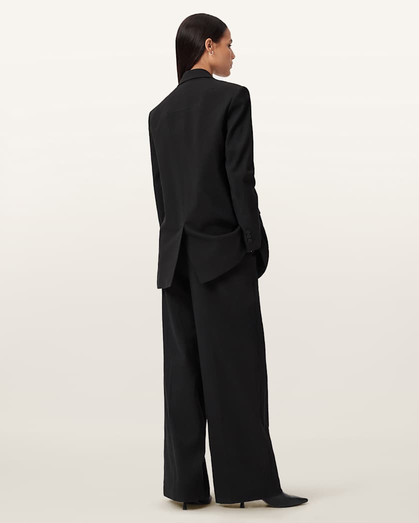 AllSaints Essen Wide Leg Pants Women's Black Women's