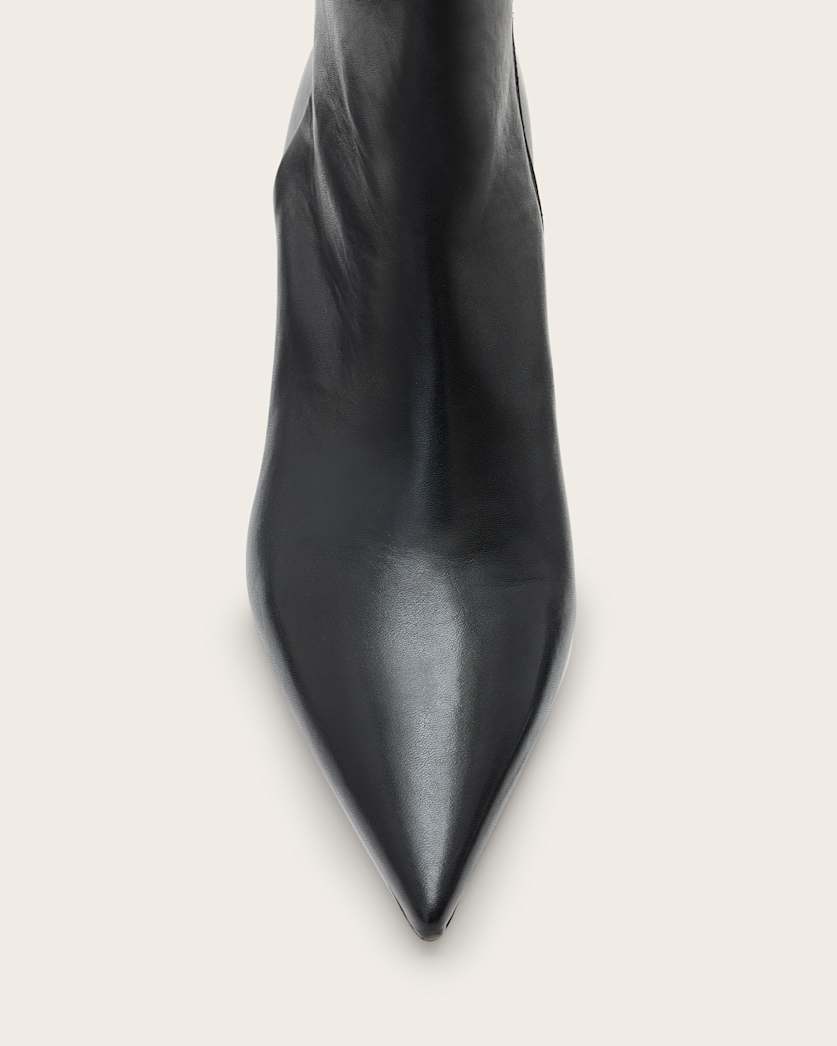 AllSaints Vivian Leather Boots Women's Black Women's