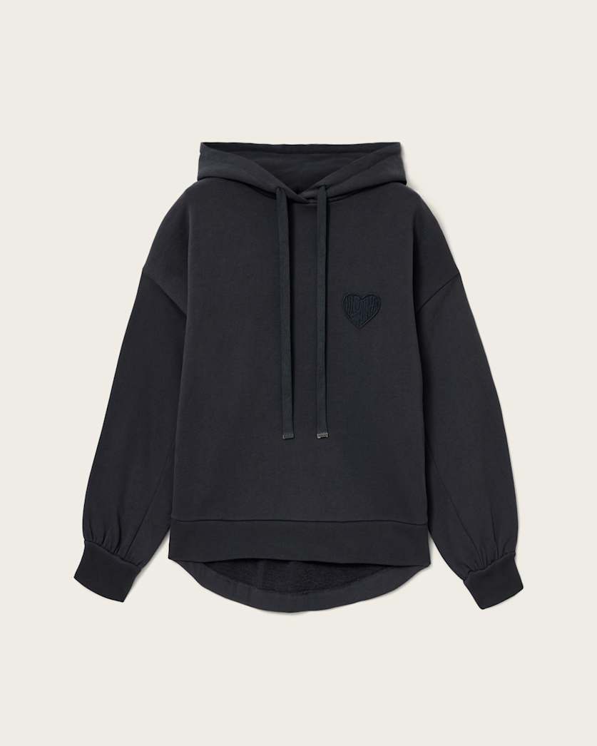 AllSaints Lover Oversized Eli Hoodie Women's Graphite Blue Women's