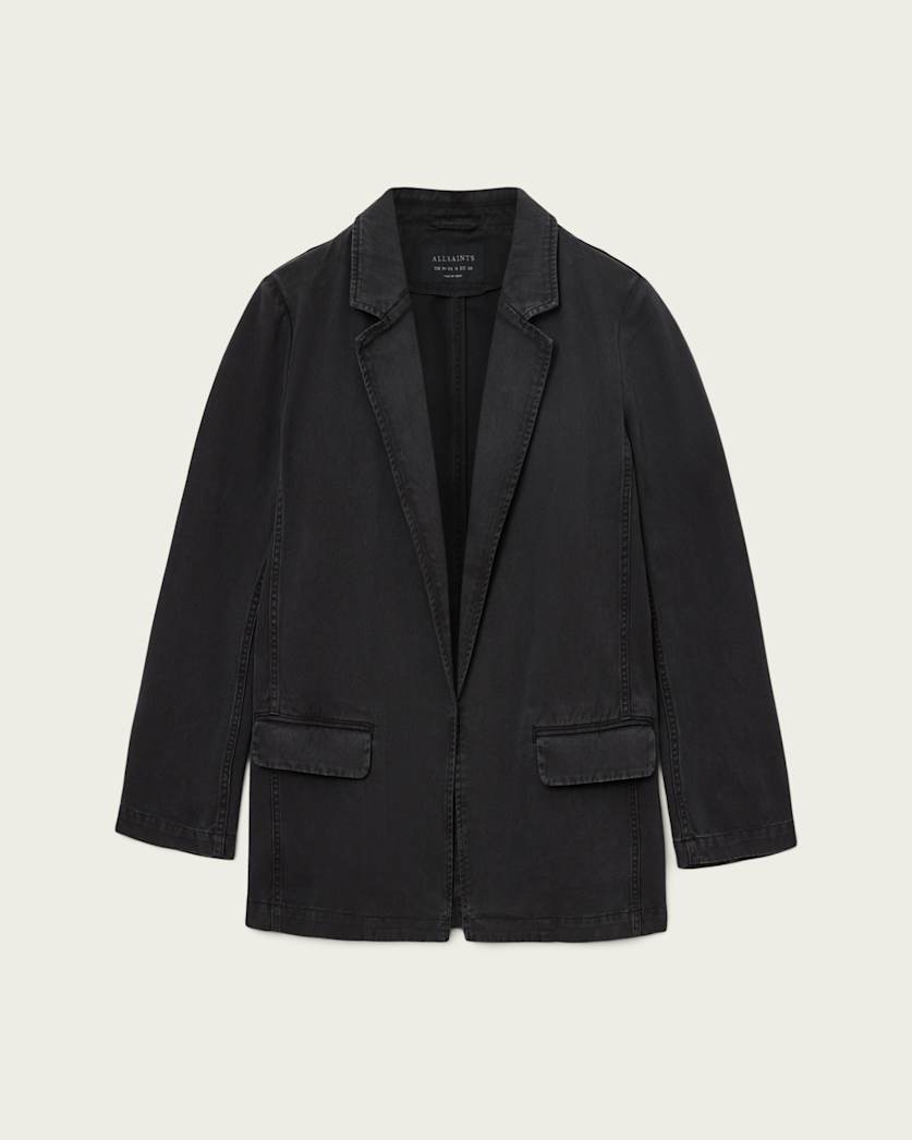 AllSaints Aleida Lightweight Tri Blazer Women's Black Women's