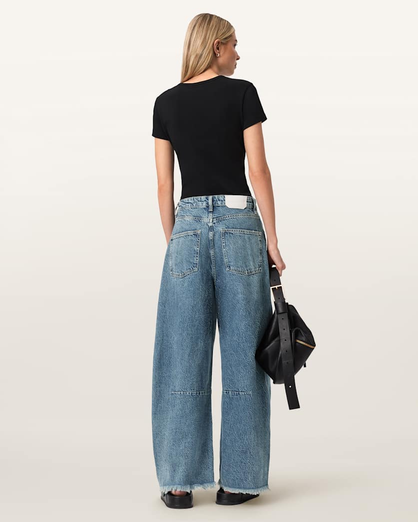 AllSaints Payton Barrel Leg Jeans Women's Vintage Indigo Women's