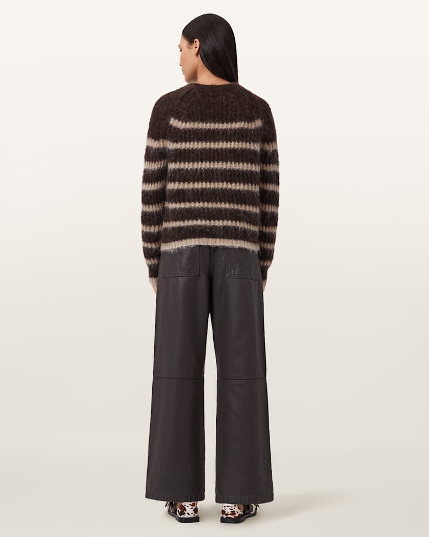 AllSaints Tay Carpenter Jeans Women's Coated Brown Women's