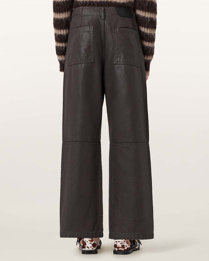 AllSaints Tay Carpenter Jeans Women's Coated Brown Women's