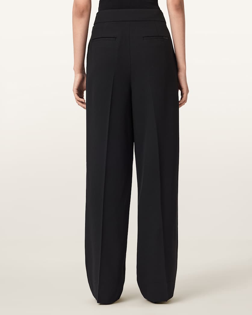 AllSaints Raina Wide Leg Pants Women's Black Women's