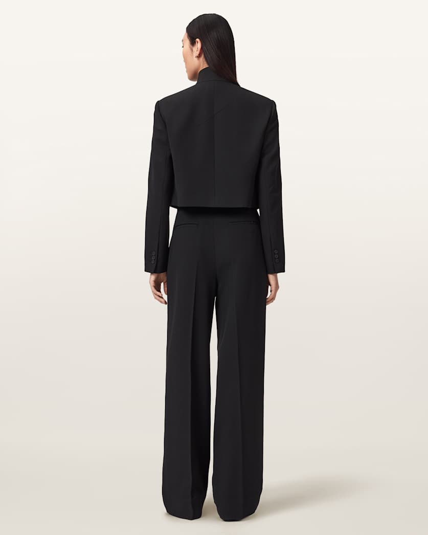 AllSaints Raina Wide Leg Pants Women's Black Women's
