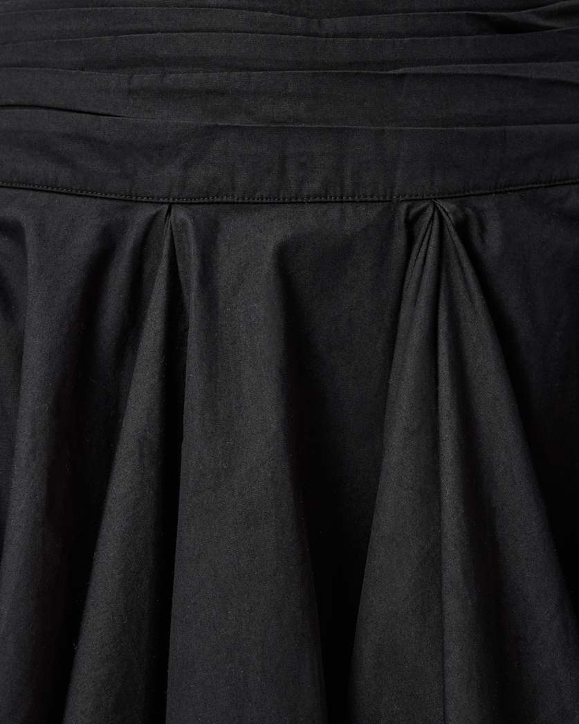 AllSaints Tulip Cotton Mini Skirt Women's Dark Slate Blue Women's