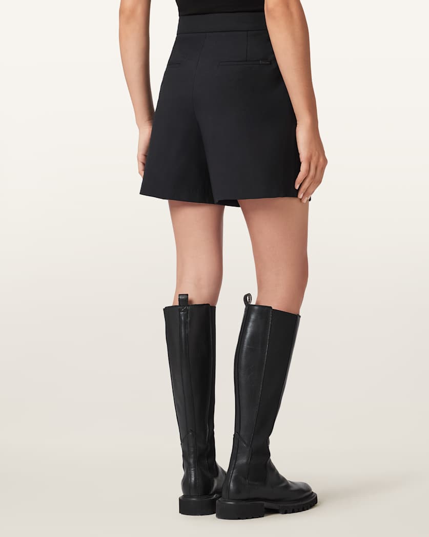 AllSaints Mimmie Asymmetric Skort Women's Black Women's