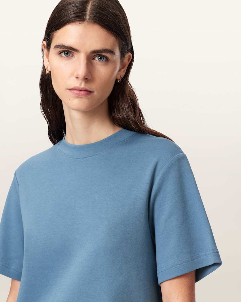 AllSaints Lisa Boxy Crew Neck T Shirt Women's White Women's