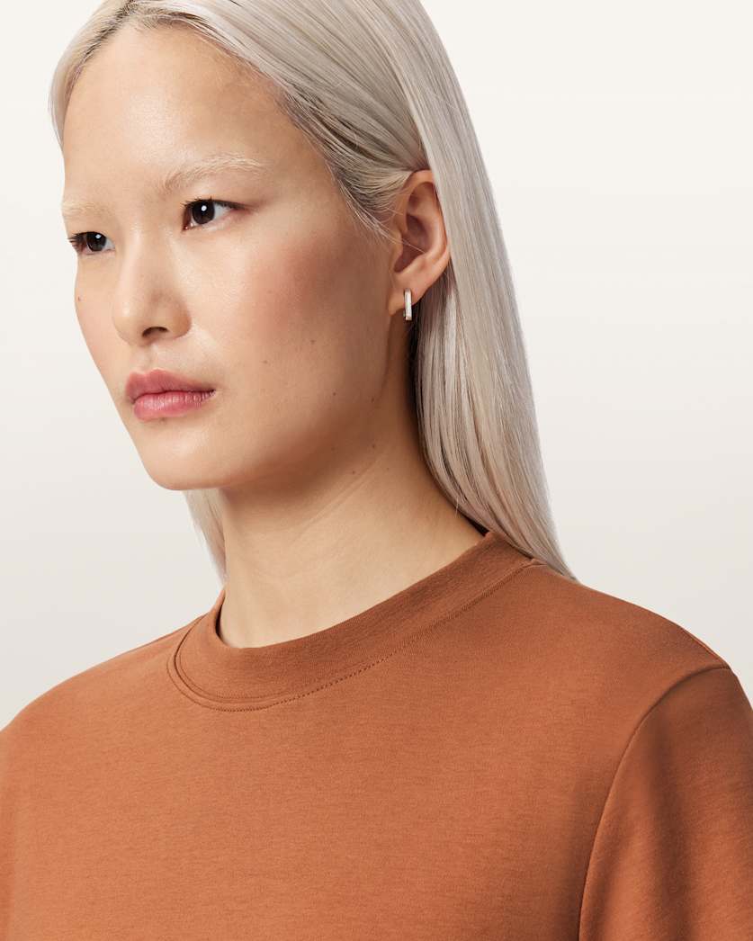 AllSaints Lisa Boxy Crew Neck T Shirt Women's White Women's
