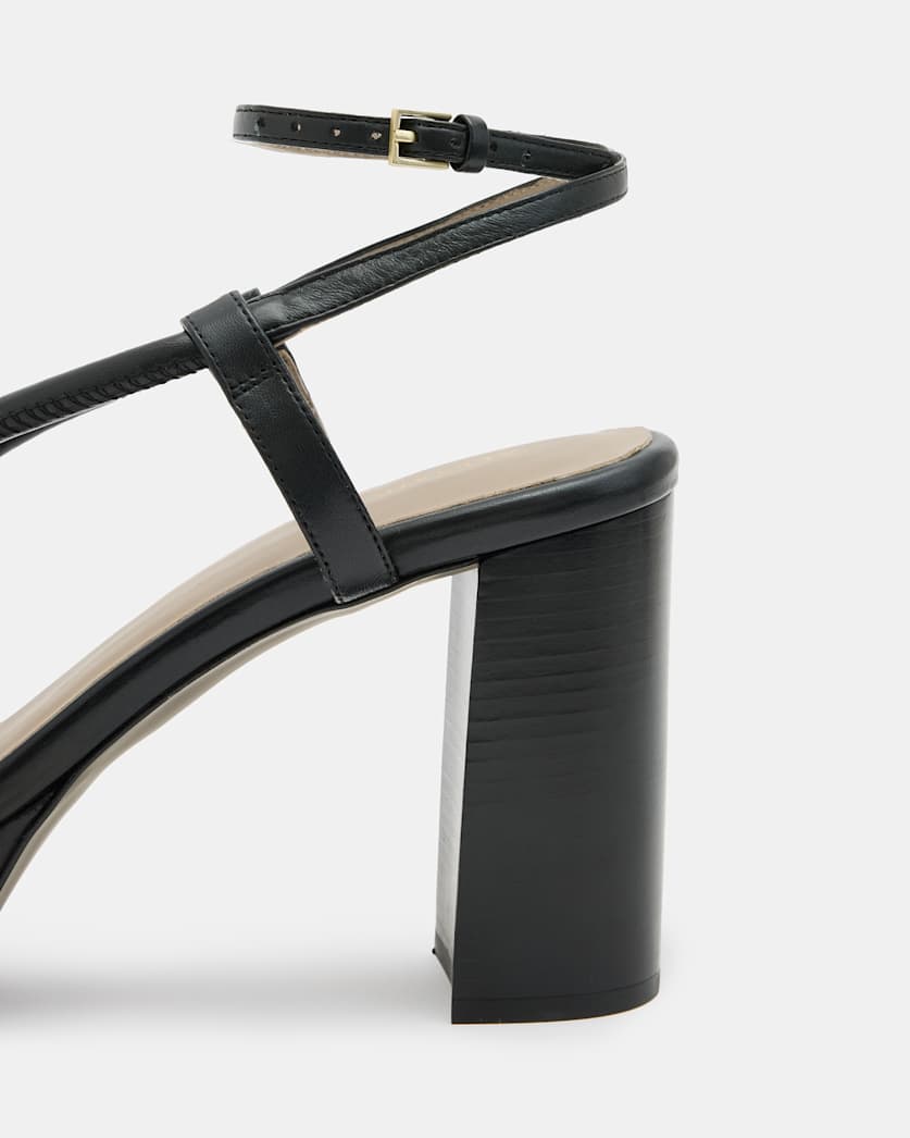 AllSaints Bella Leather Platform Heel Women's Black Women's