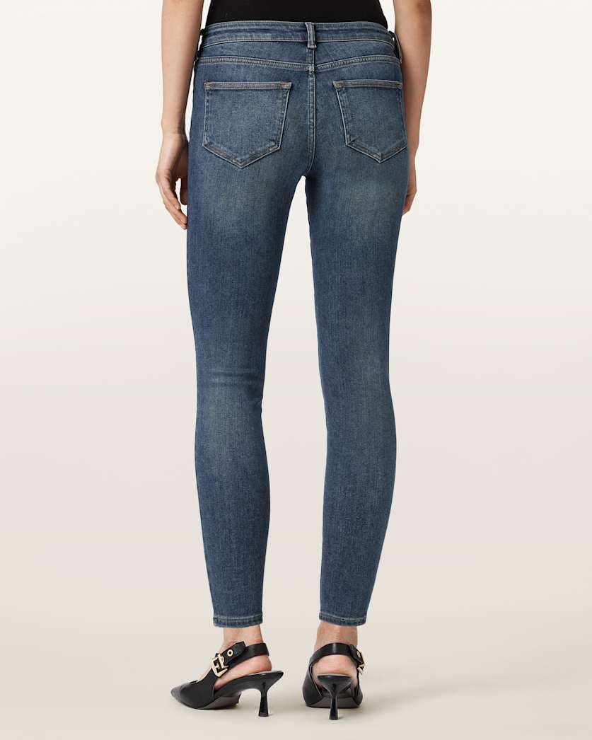 AllSaints Miller Size Me Stretch Skinny Jeans Women's Washed Indigo Women's