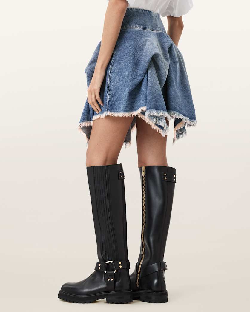 AllSaints Crissy Denim Mini Skirt Women's Vintage Indigo Women's