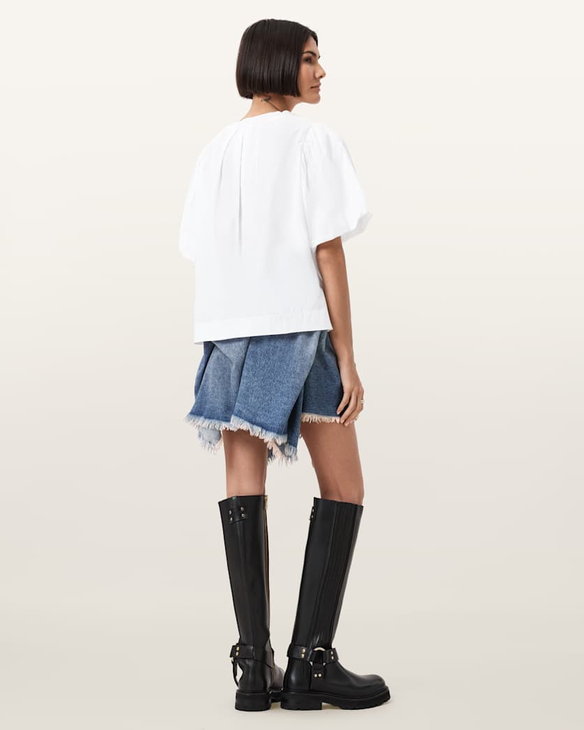 AllSaints Crissy Denim Mini Skirt Women's Vintage Indigo Women's