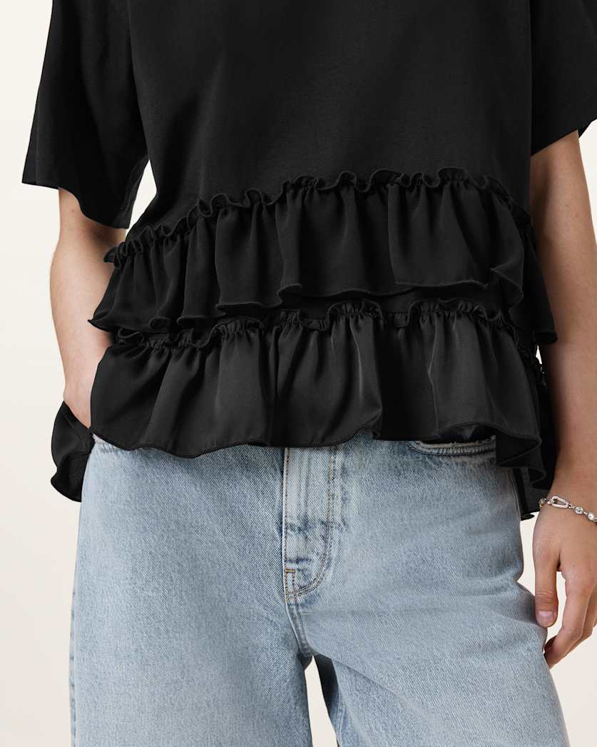 AllSaints Feyre Relaxed Fit T Shirt Women's Black Women's