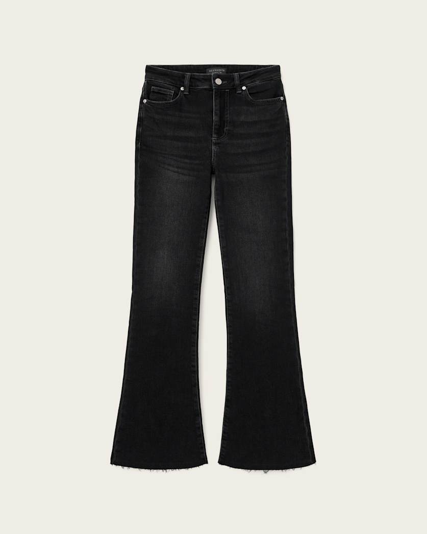 AllSaints Maisie Flared Jeans Women's Blue Black Women's