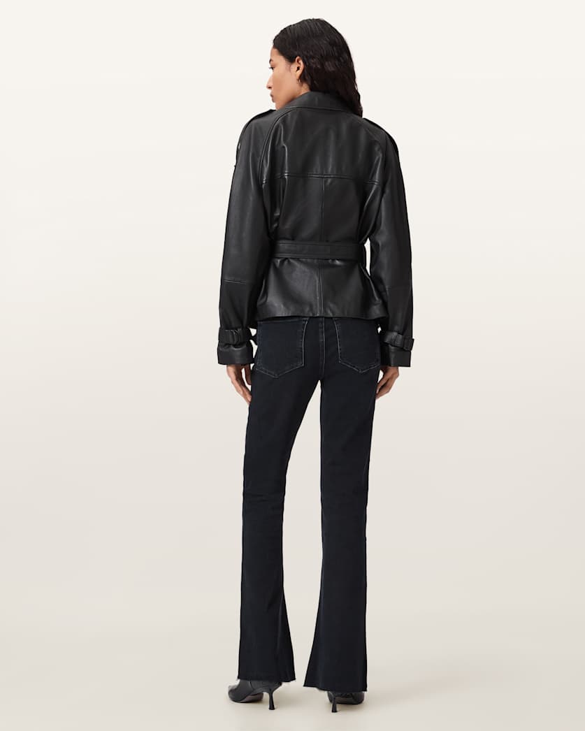 AllSaints Maisie Flared Jeans Women's Blue Black Women's