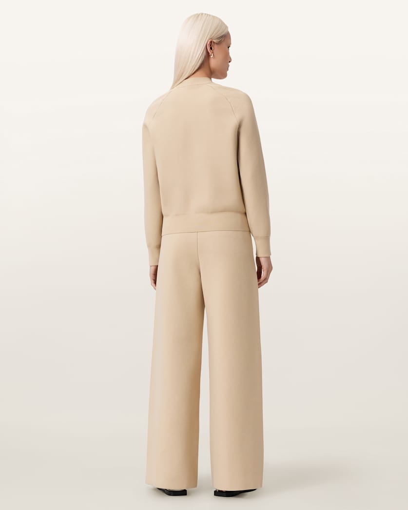 AllSaints Sonny Knitted Pants Women's Pebble White Women's