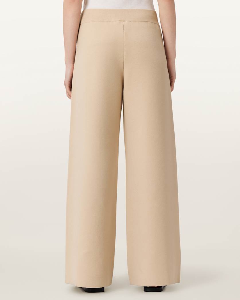 AllSaints Sonny Knitted Pants Women's Pebble White Women's