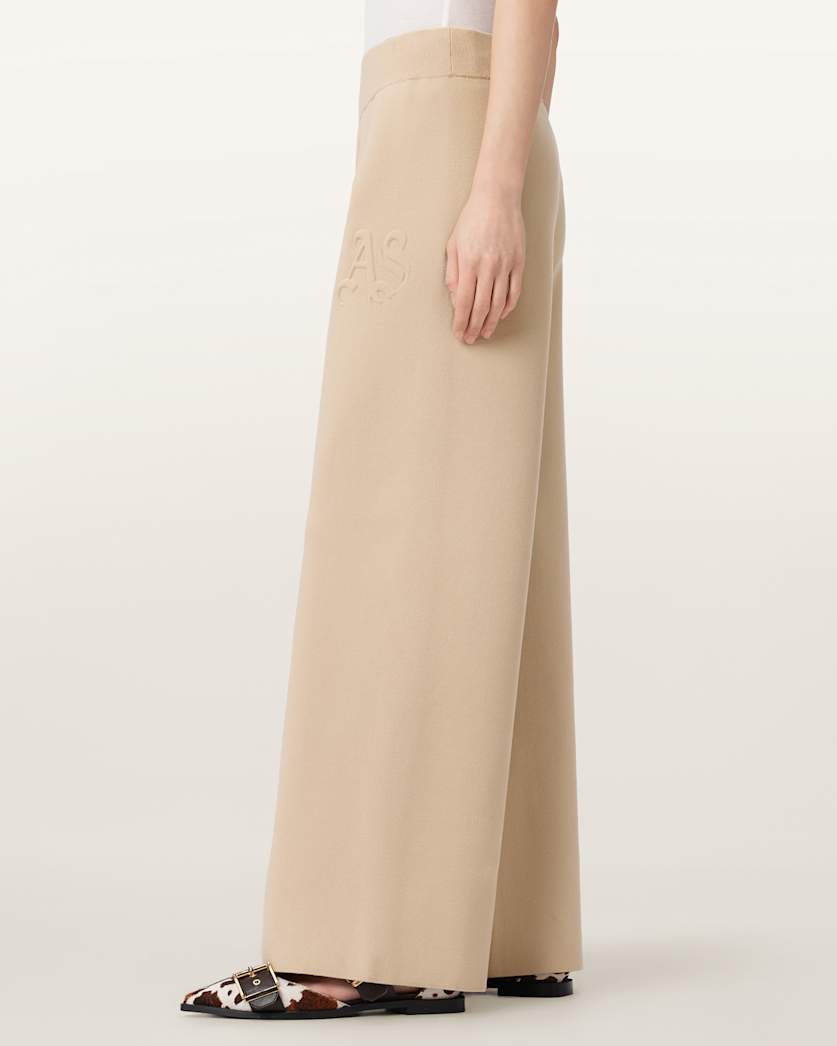 AllSaints Sonny Knitted Pants Women's Pebble White Women's