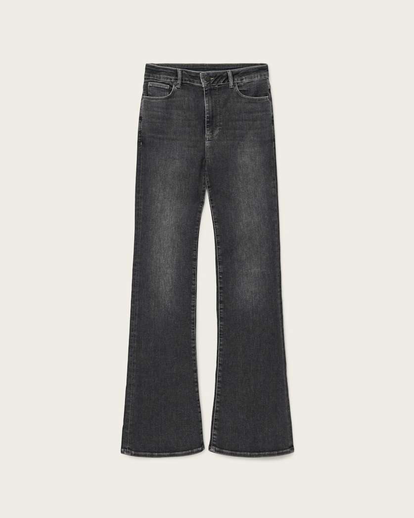 AllSaints Maisie Flared Jeans Women's Washed Grey Women's
