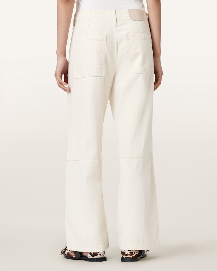 AllSaints Tay Carpenter Jeans Women's Ecru White Women's
