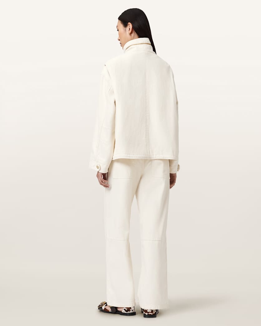 AllSaints Tay Carpenter Jeans Women's Ecru White Women's
