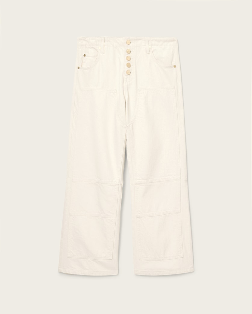 AllSaints Tay Carpenter Jeans Women's Ecru White Women's