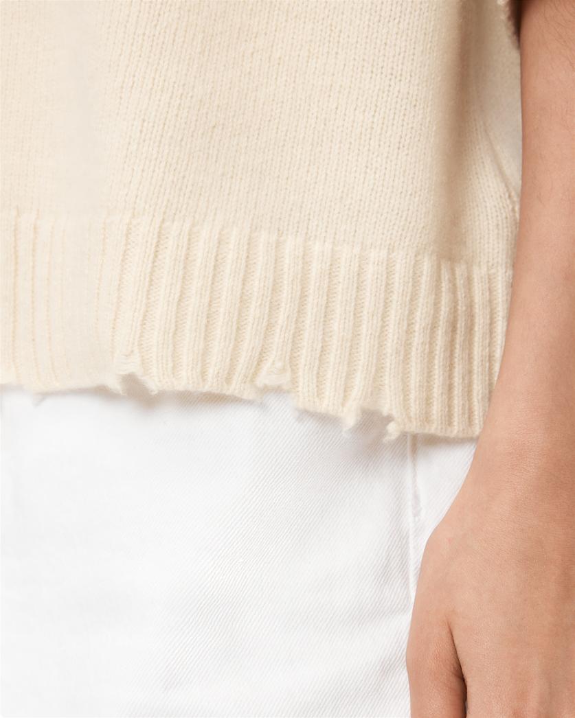 AllSaints Nix Cashmere Relaxed T Shirt Women's Chalk White Women's
