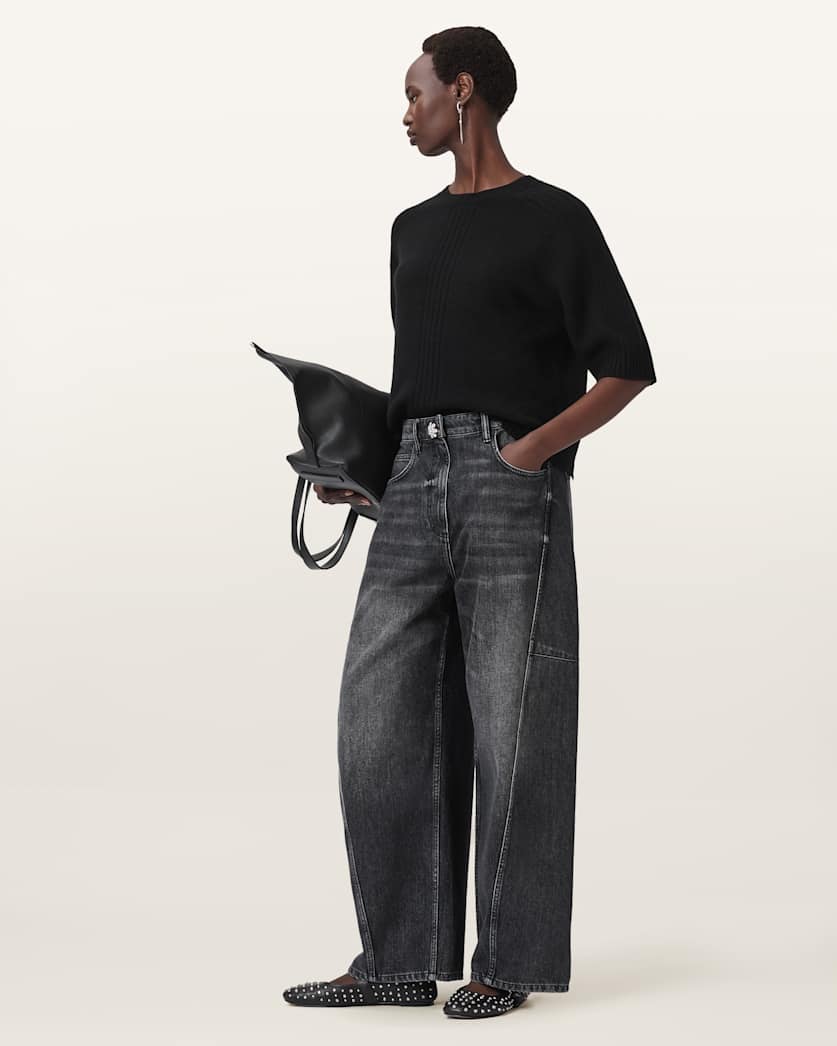 AllSaints Nix Cashmere Relaxed T Shirt Women's Chalk White Women's