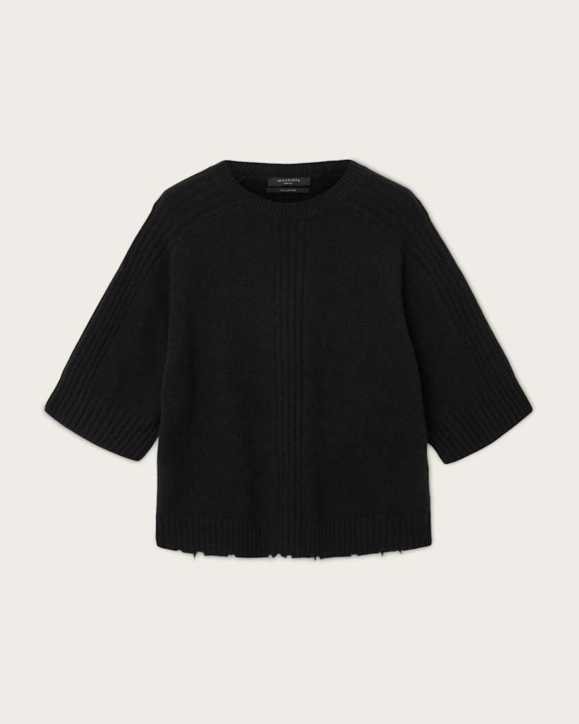 AllSaints Nix Cashmere Relaxed T Shirt Women's Chalk White Women's