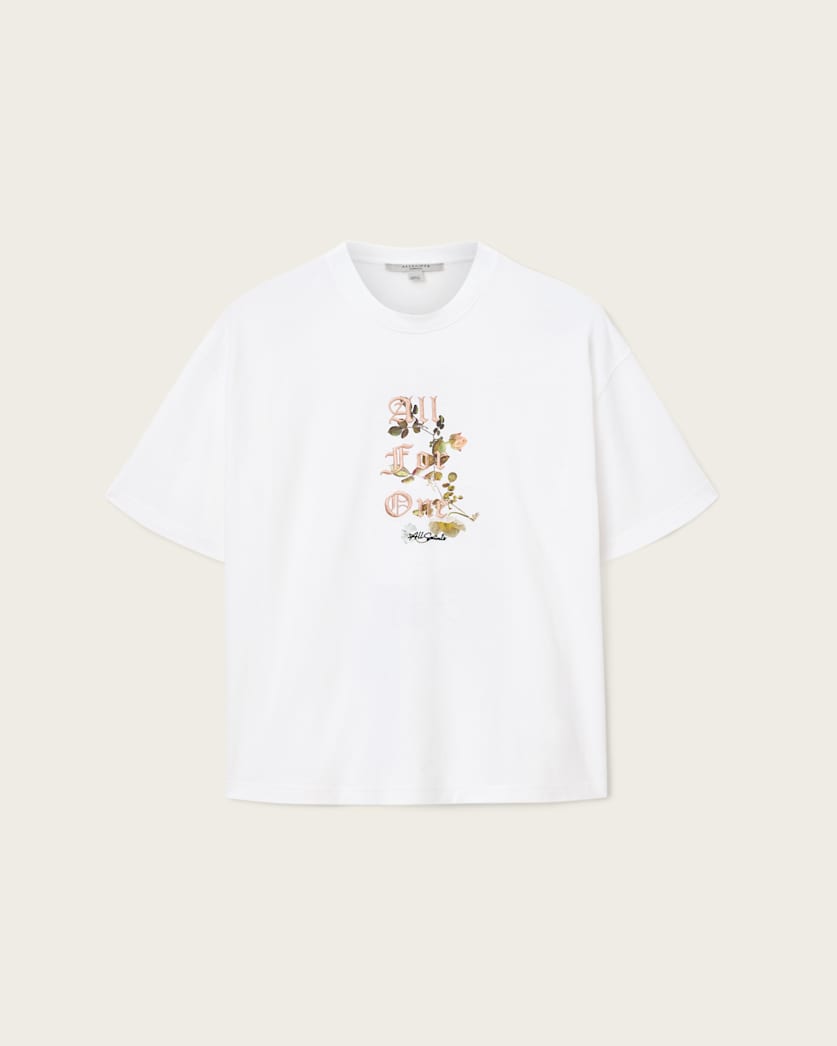 AllSaints Oneness Etta Oversized T Shirt Women's White Women's