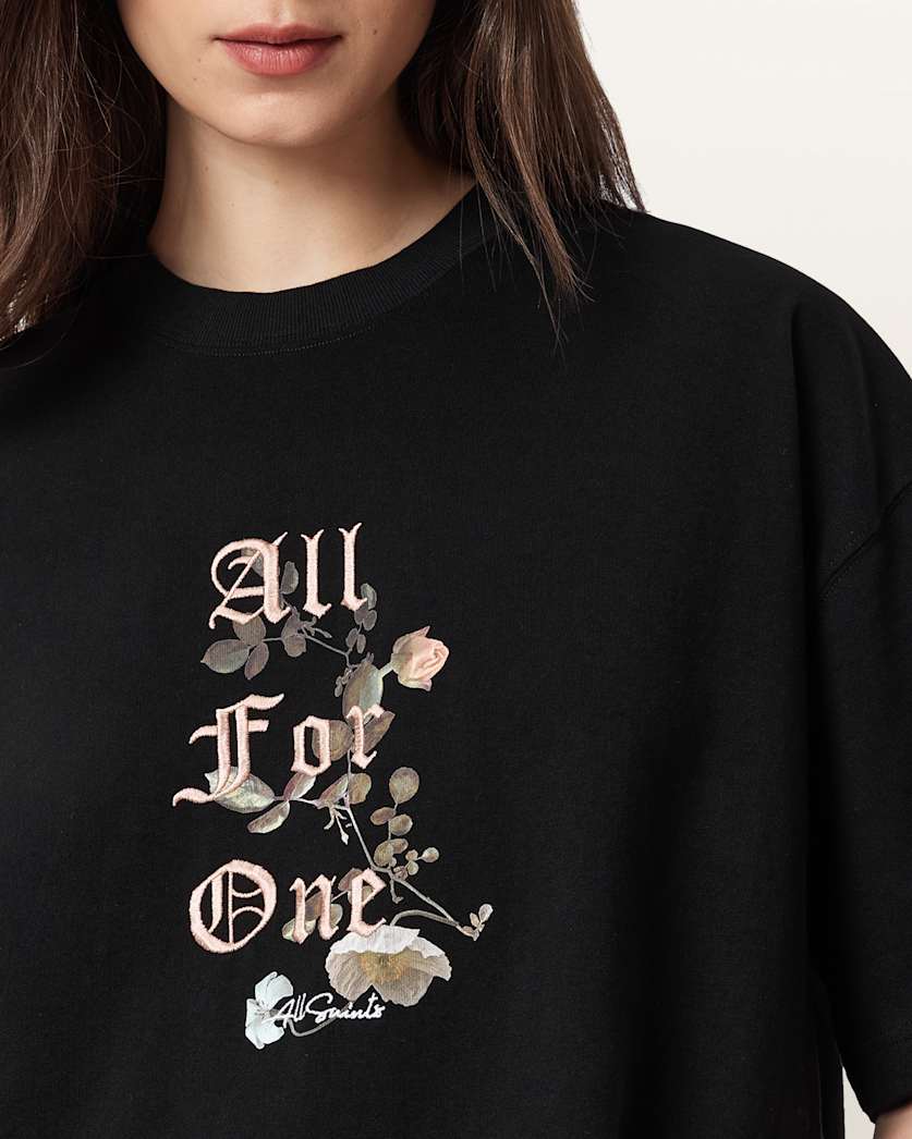 AllSaints Oneness Etta Oversized T Shirt Women's White Women's
