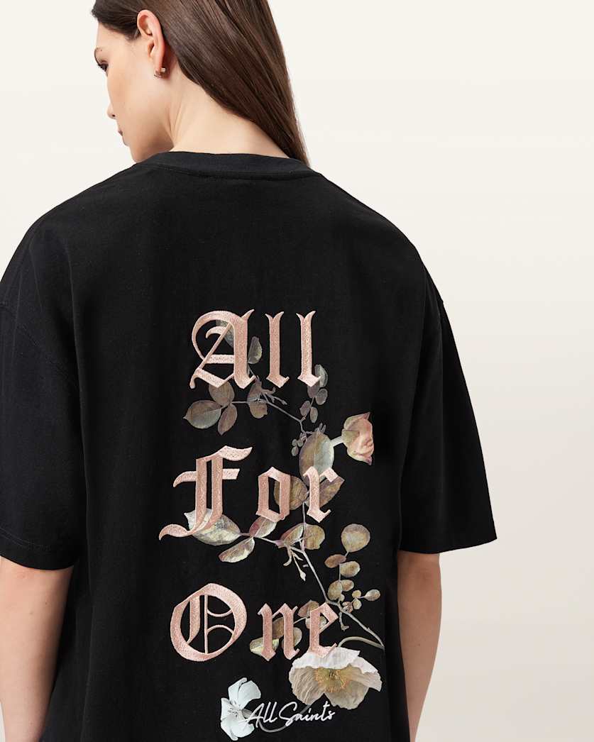 AllSaints Oneness Etta Oversized T Shirt Women's White Women's