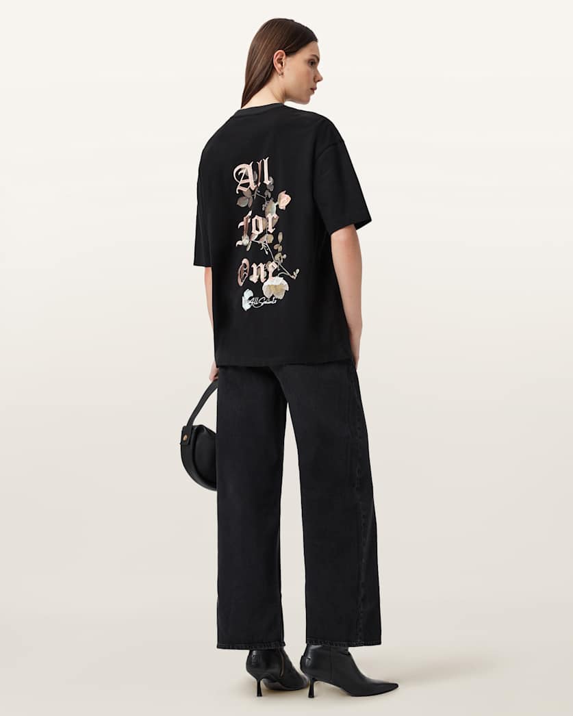 AllSaints Oneness Etta Oversized T Shirt Women's White Women's