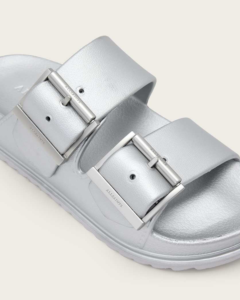 AllSaints Sian Eva Buckle Sandals Women's Chalk White Women's