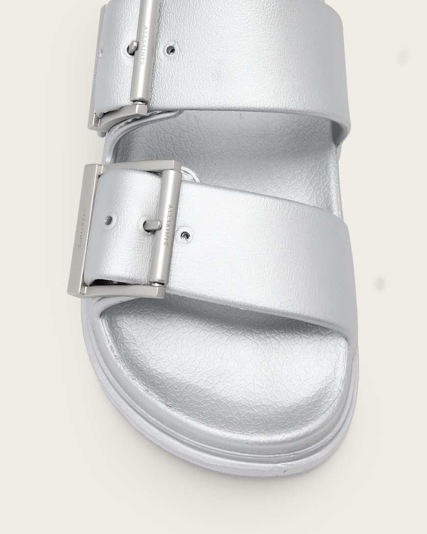 AllSaints Sian Eva Buckle Sandals Women's Chalk White Women's