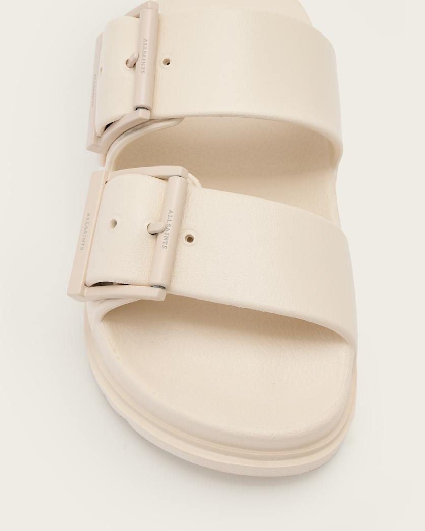 AllSaints Sian Eva Buckle Sandals Women's Chalk White Women's