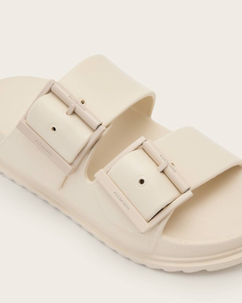 AllSaints Sian Eva Buckle Sandals Women's Chalk White Women's