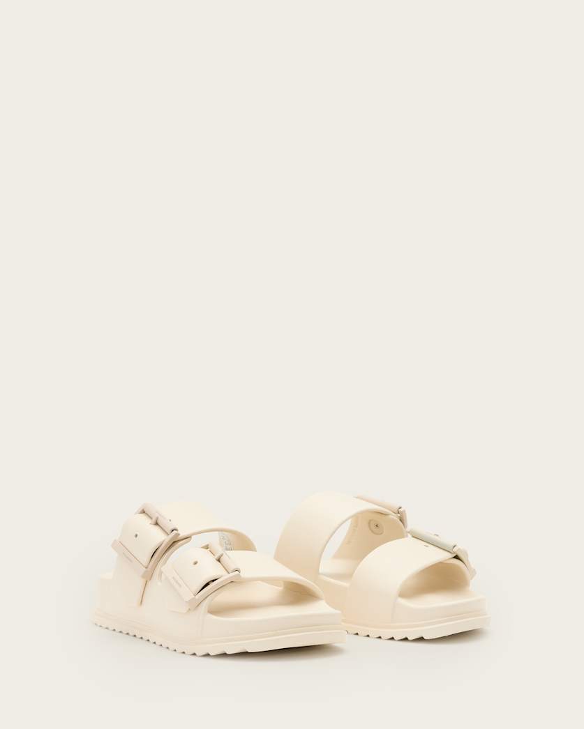 AllSaints Sian Eva Buckle Sandals Women's Chalk White Women's