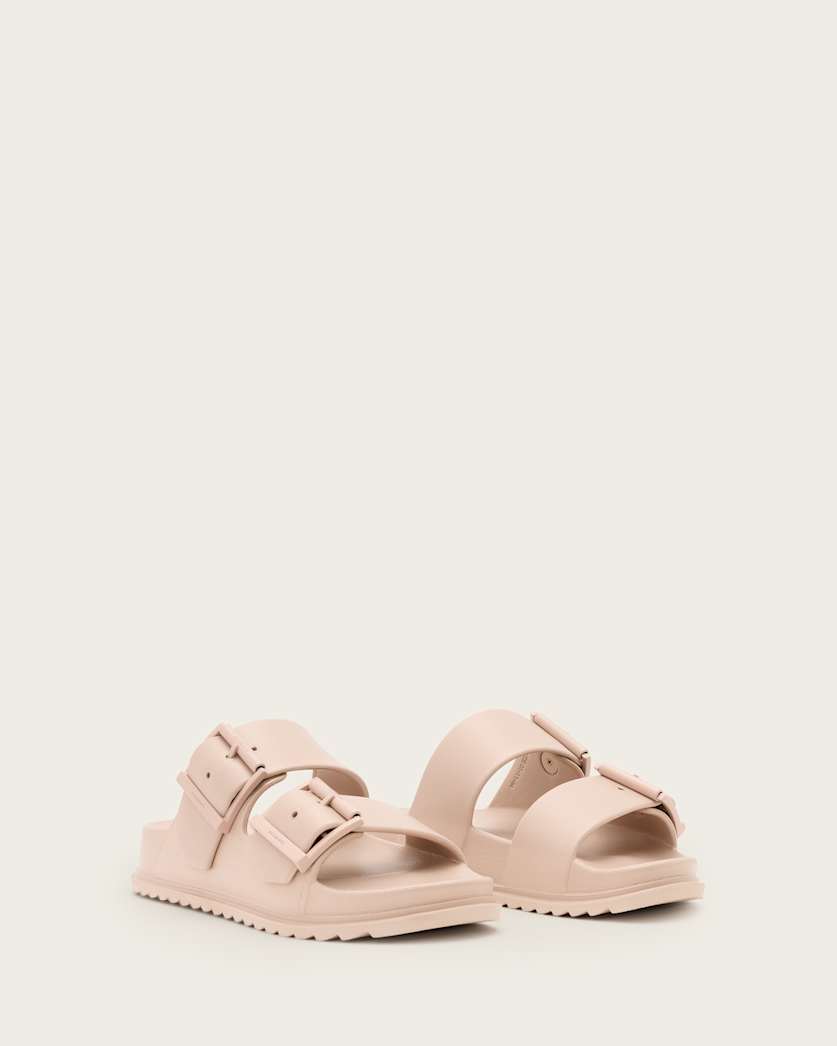 AllSaints Sian Eva Buckle Sandals Women's Chalk White Women's
