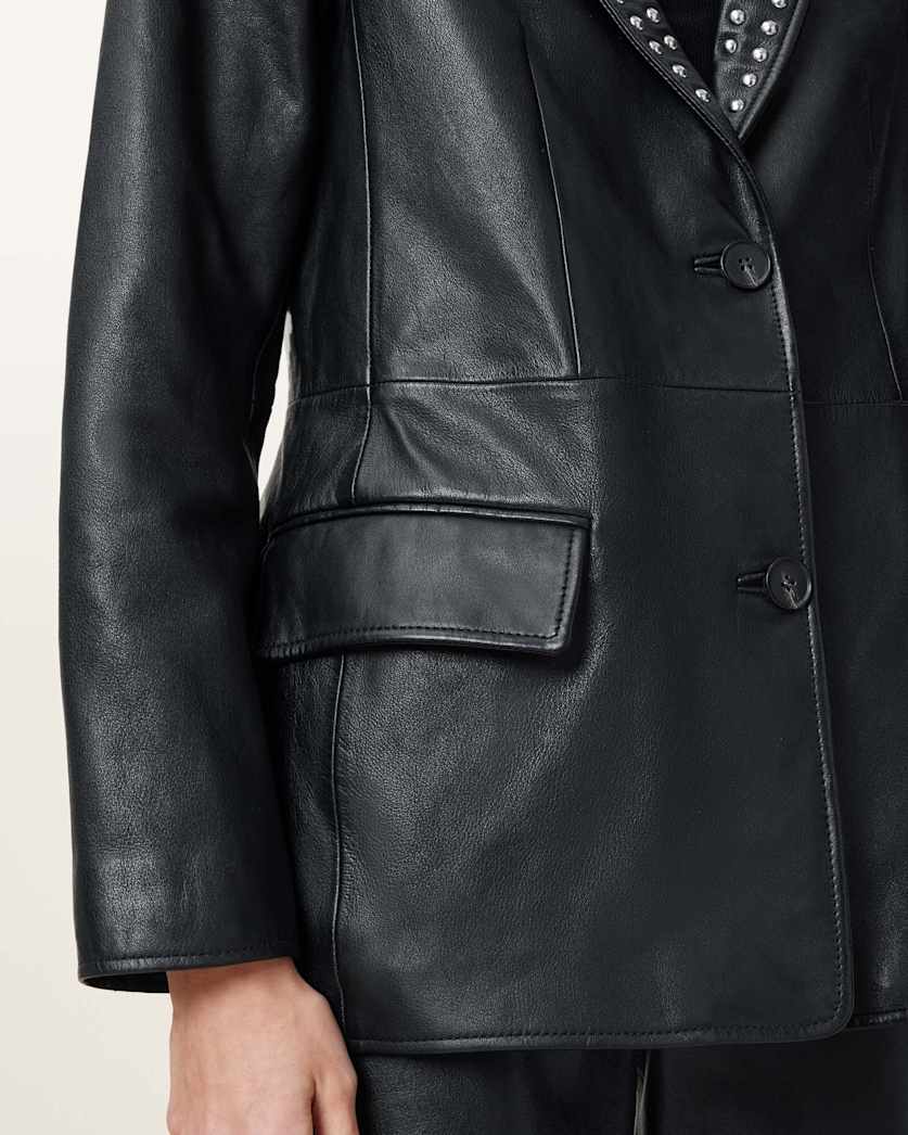 AllSaints Corinna Studded Blazer Women's Black Women's