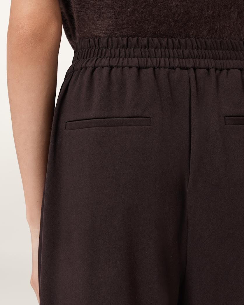 AllSaints Aleida Lightweight Wide Leg Pants Women's Oxblood Red Women's